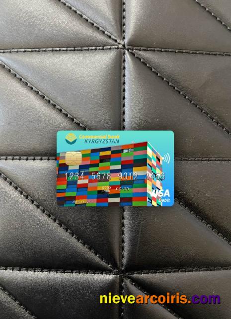 Kyrgyzstan Commercial Bank KYRGYZSTAN visa debit card photolook